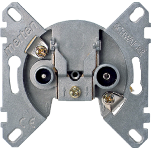 Розетка TV+FM Оконечная без накладки без рамки Schneider Electric Merten Antique картинка